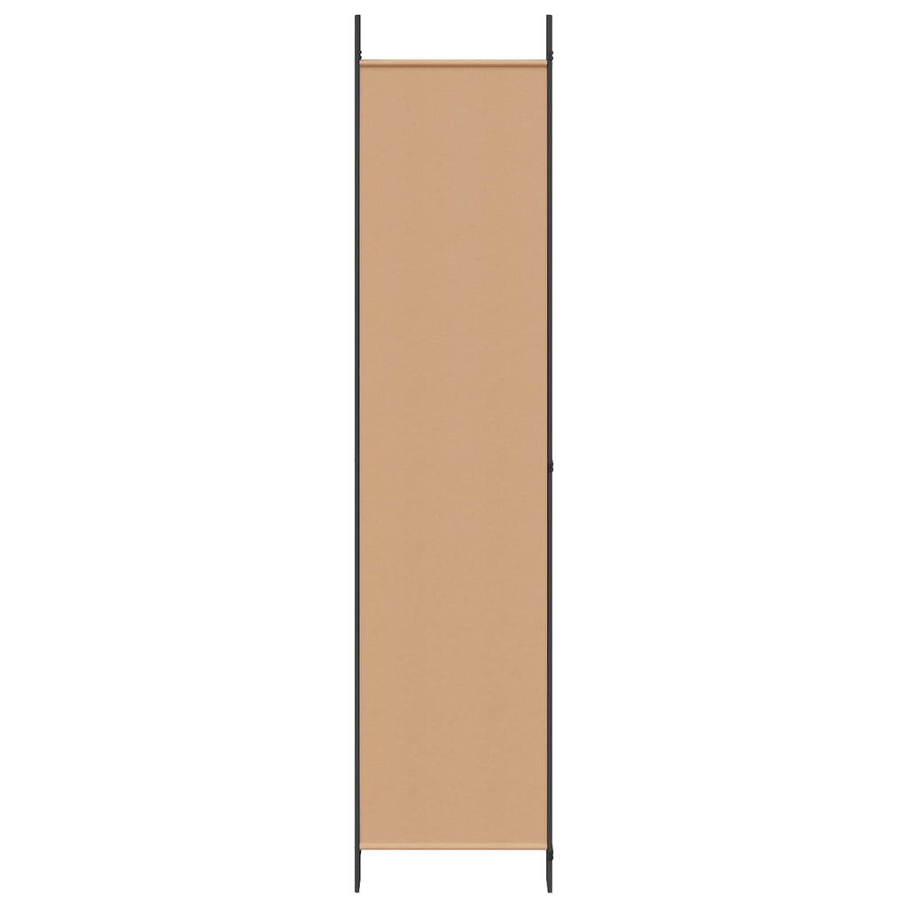 vidaXL Ekspresowy 6-panelowy parawan Beżowy 300 x 220 cm tkanina