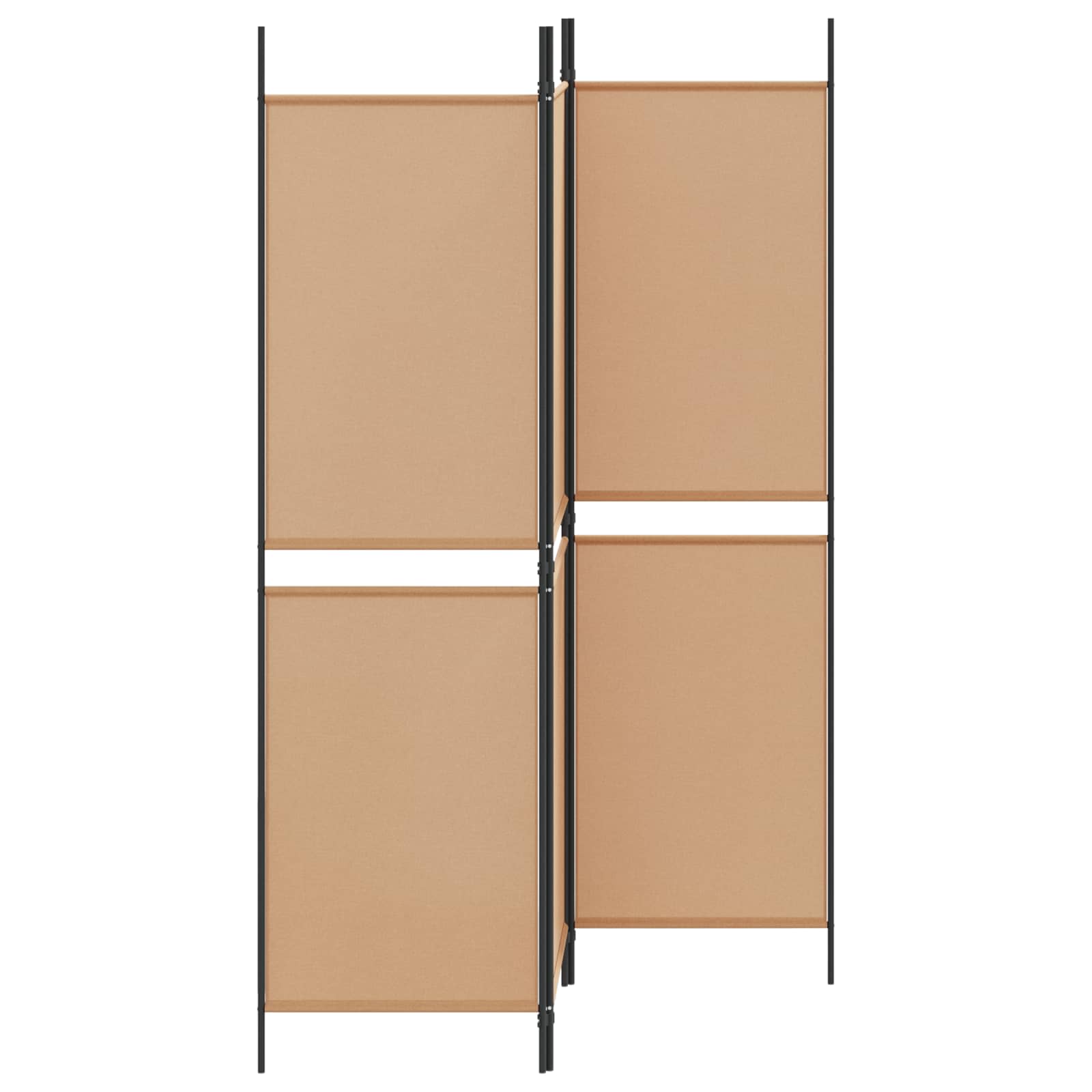 vidaXL 3-panelowa parawana Beżowy 150 x 180 cm tkanina