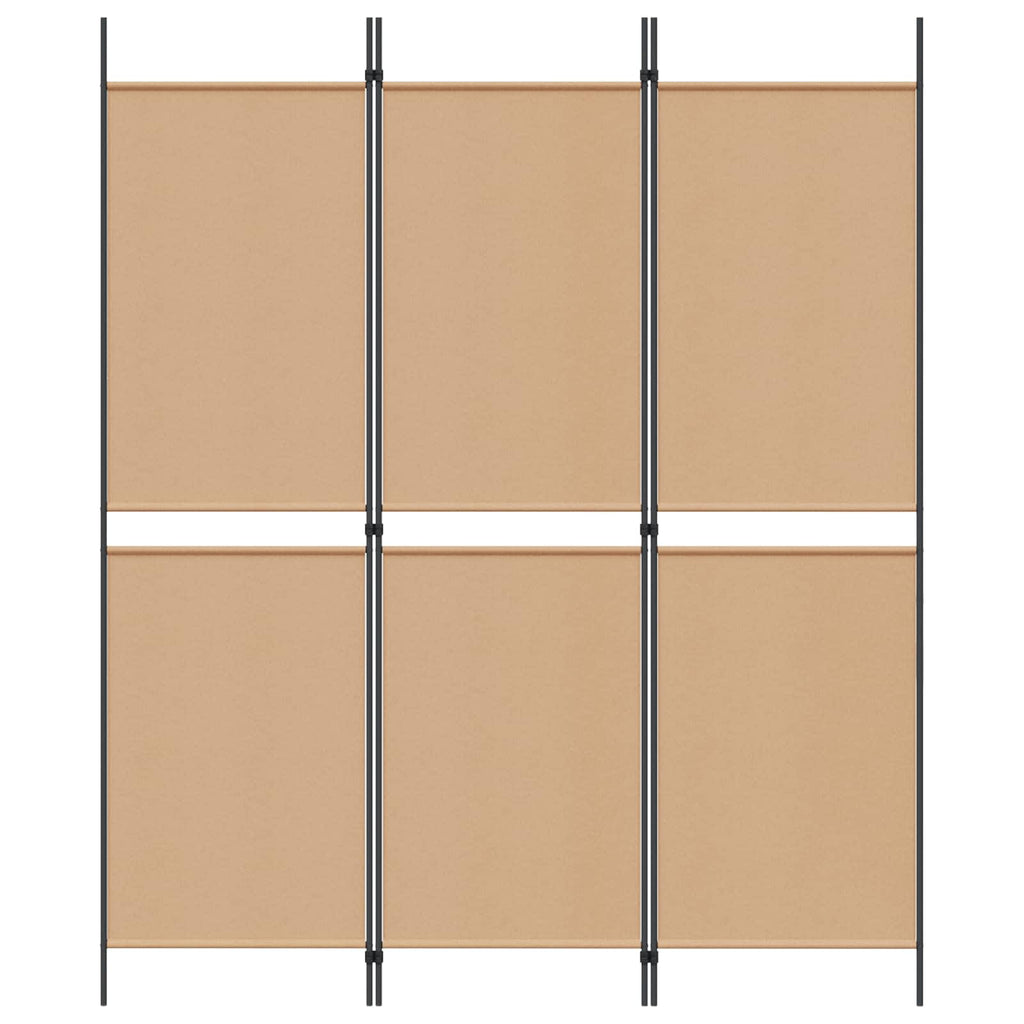 vidaXL 3-panelowa parawana Beżowy 150 x 180 cm tkanina