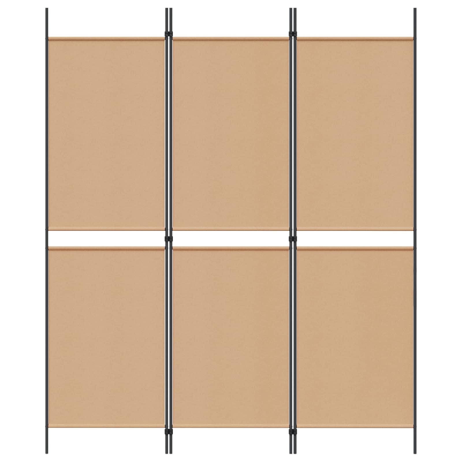vidaXL 3-panelowa parawana Beżowy 150 x 180 cm tkanina