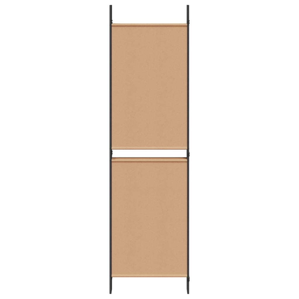 vidaXL 5-panelowy parawan Beżowy 250 x 180 cm tkanina