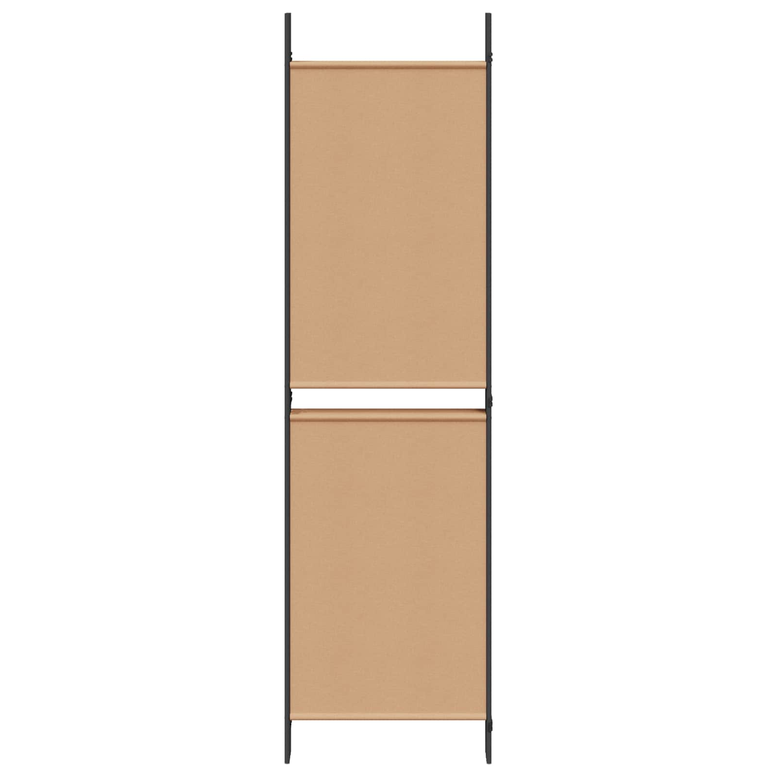 vidaXL 5-panelowy parawan Beżowy 250 x 180 cm tkanina
