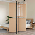 vidaXL 3-panelowy parawan Beżowy 150 x 200 cm tkanina