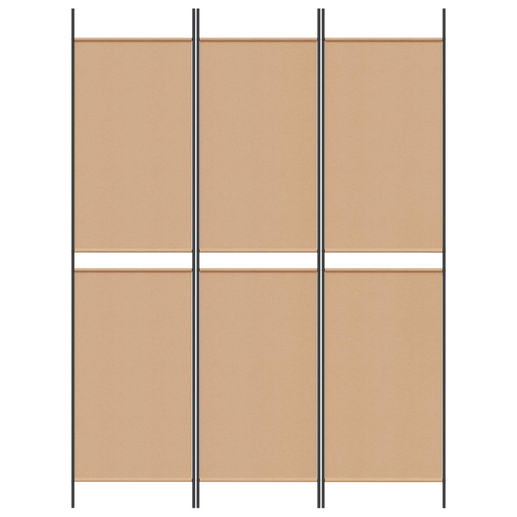 vidaXL 3-panelowy parawan Beżowy 150 x 200 cm tkanina