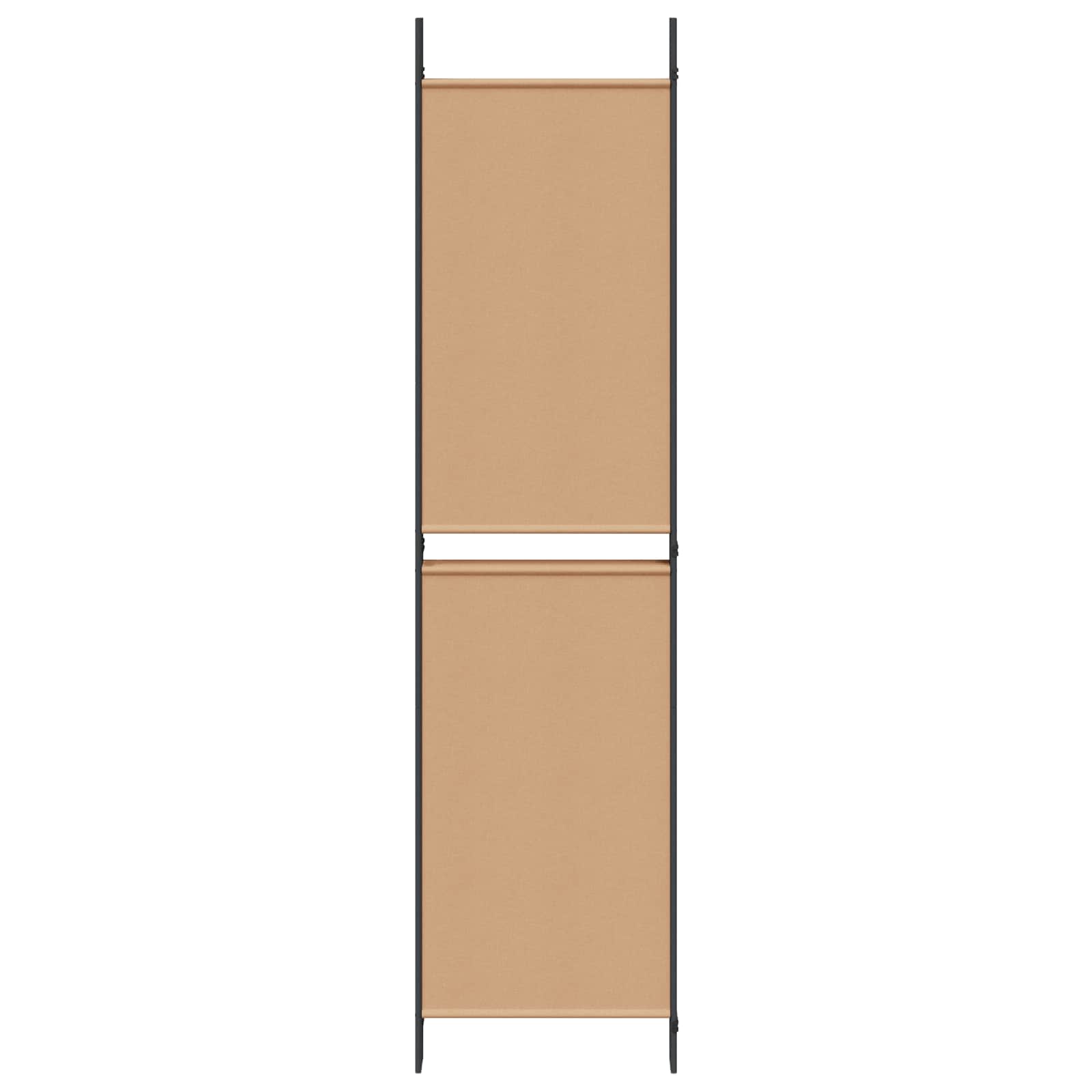 vidaXL 5-panelowy parawan Beżowy 250 x 200 cm tkanina