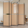 vidaXL Ekspresowy 6-panelowy parawan Beżowy 300 x 200 cm tkanina