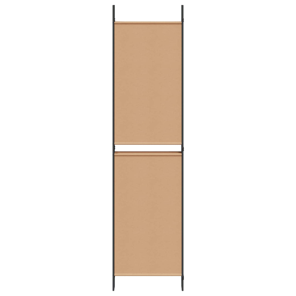 vidaXL Ekspresowy 6-panelowy parawan Beżowy 300 x 200 cm tkanina