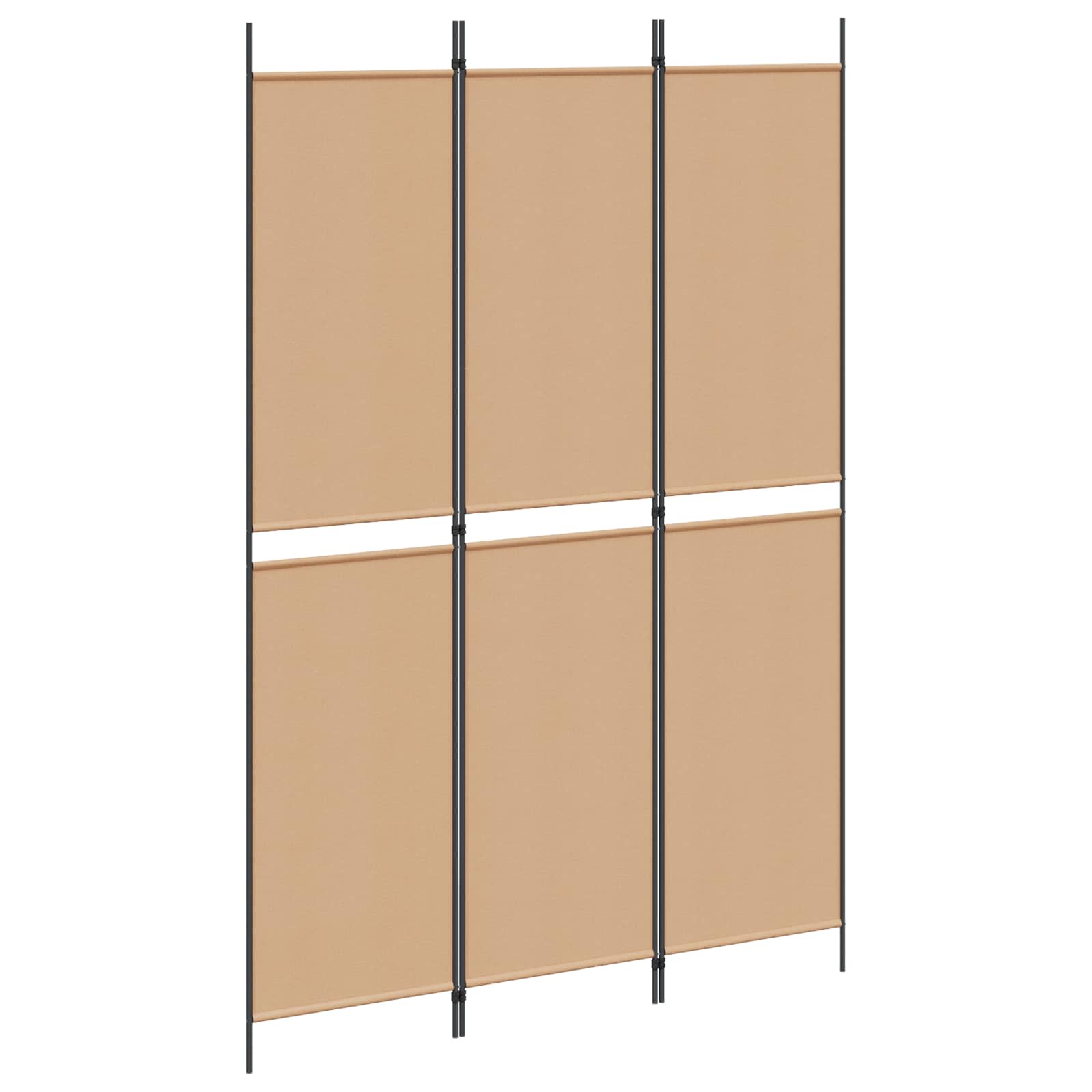 vidaXL 3-panelowy parawan Beżowy 150 x 220 cm tkanina
