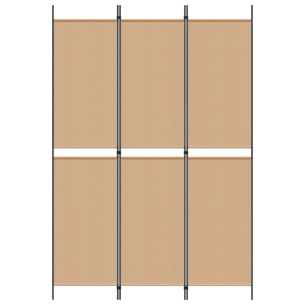 vidaXL 3-panelowy parawan Beżowy 150 x 220 cm tkanina