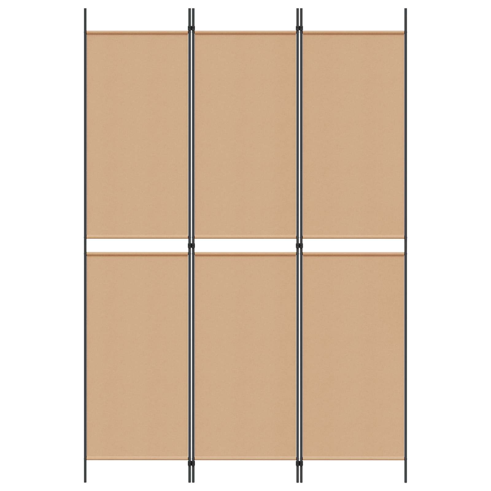 vidaXL 3-panelowy parawan Beżowy 150 x 220 cm tkanina