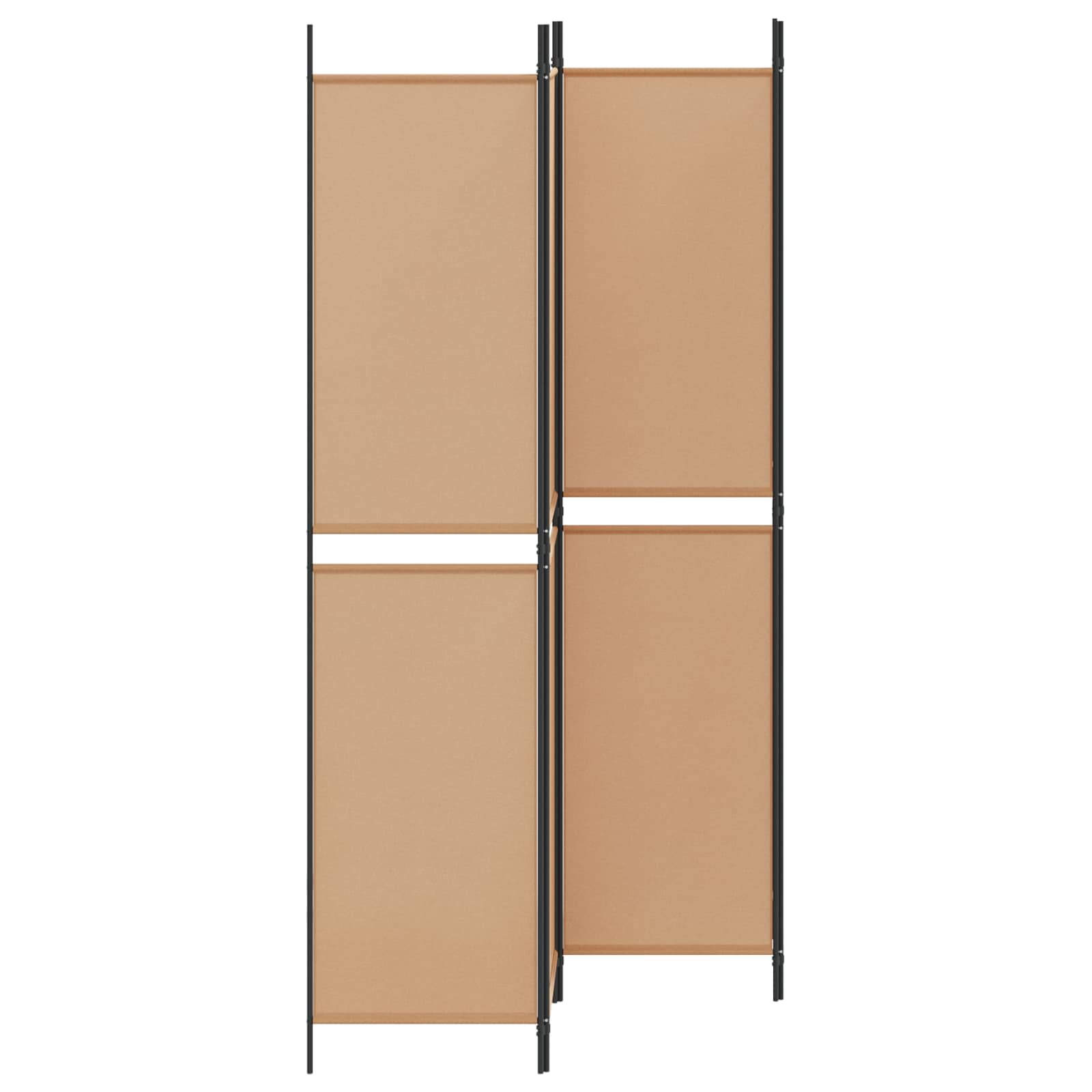 vidaXL 4-panelowy parawan Beżowy 200 x 220 cm tkanina