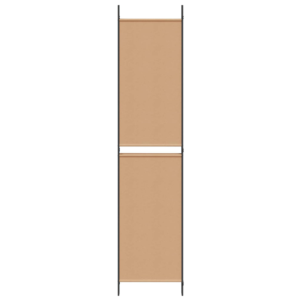 vidaXL 4-panelowy parawan Beżowy 200 x 220 cm tkanina