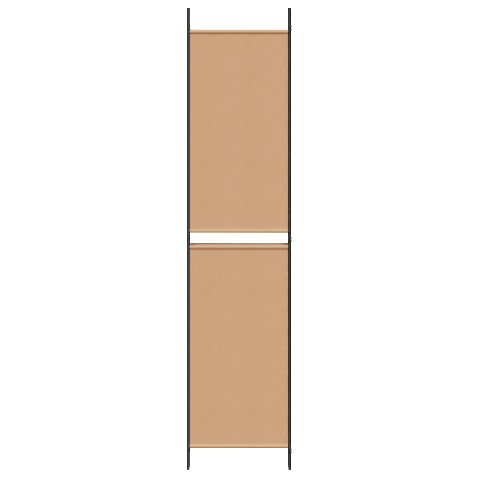 vidaXL 4-panelowy parawan Beżowy 200 x 220 cm tkanina