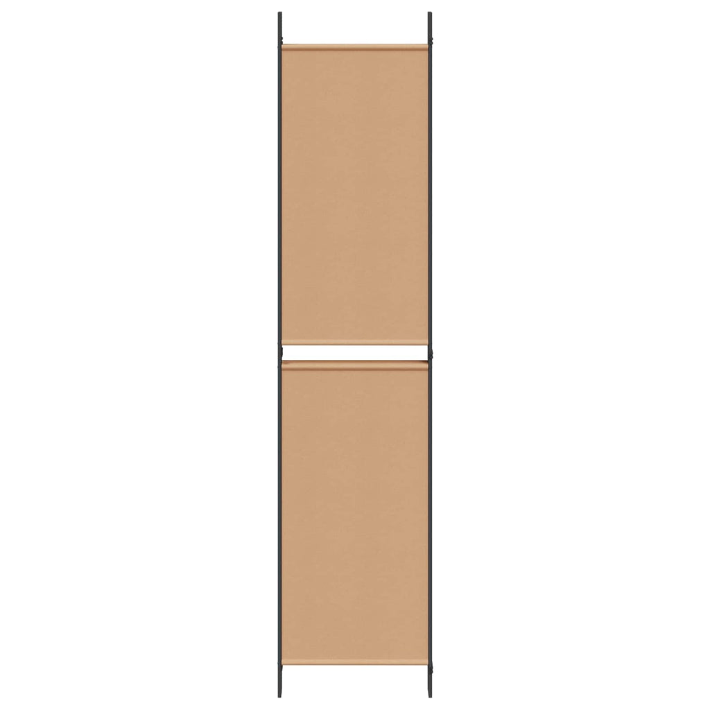 vidaXL 5-panelowy parawan Beżowy 250 x 220 cm tkanina