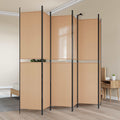 vidaXL Ekspresowy 6-panelowy parawan Beżowy 300 x 220 cm tkanina