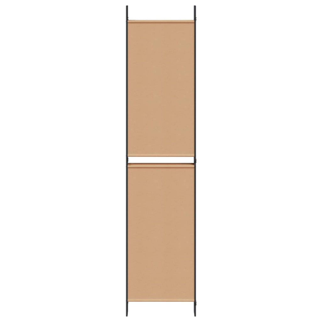 vidaXL Ekspresowy 6-panelowy parawan Beżowy 300 x 220 cm tkanina
