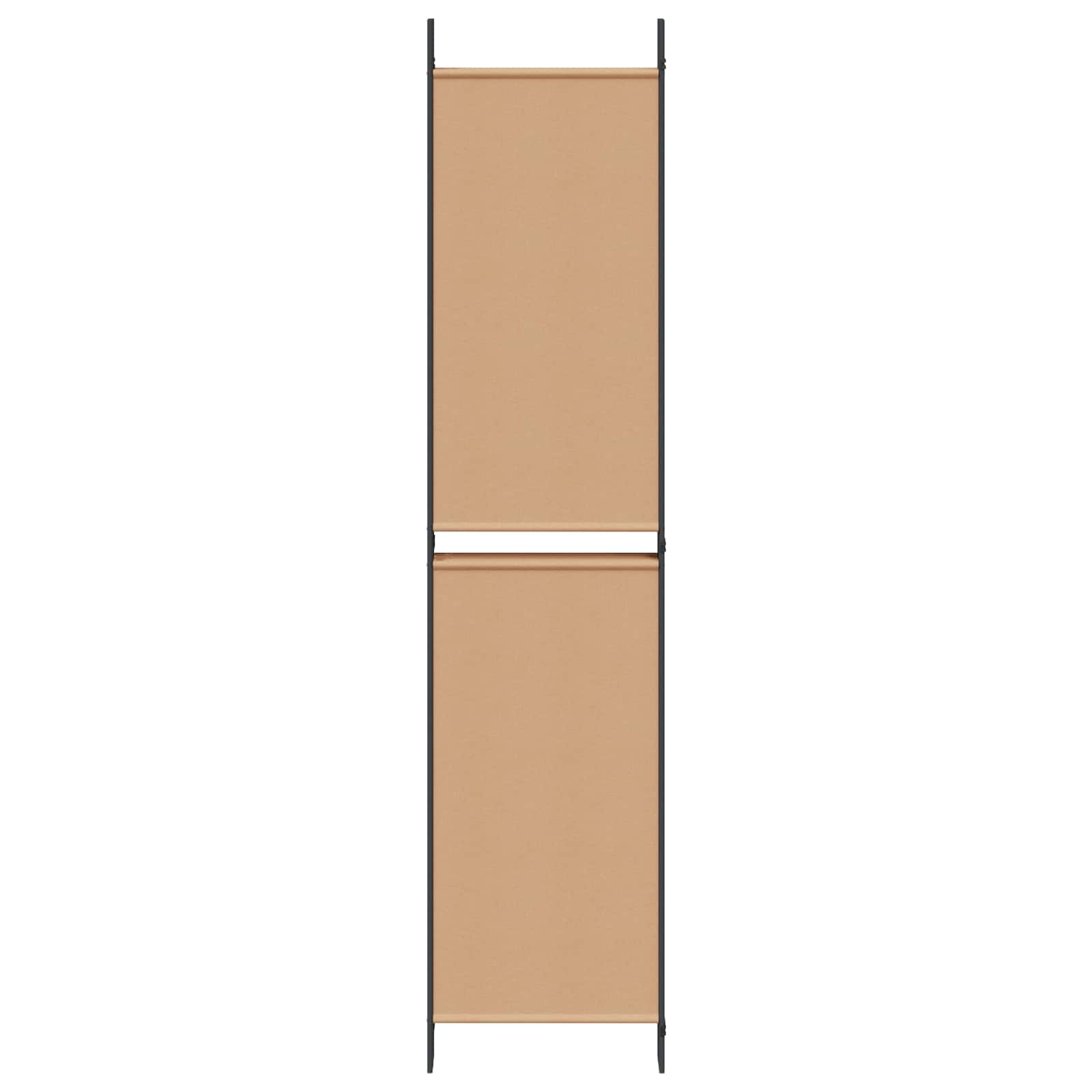 vidaXL Ekspresowy 6-panelowy parawan Beżowy 300 x 220 cm tkanina