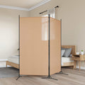 vidaXL Parawan 2-panelowy Beżowy 175 x 180 cm tkanina