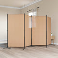 vidaXL 4-panelowy parawan Beżowy 346 x 180 cm tkanina