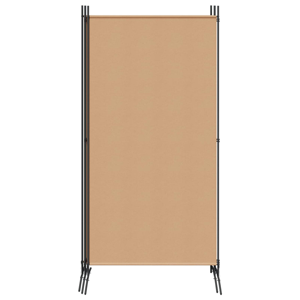 vidaXL 4-panelowy parawan Beżowy 346 x 180 cm tkanina