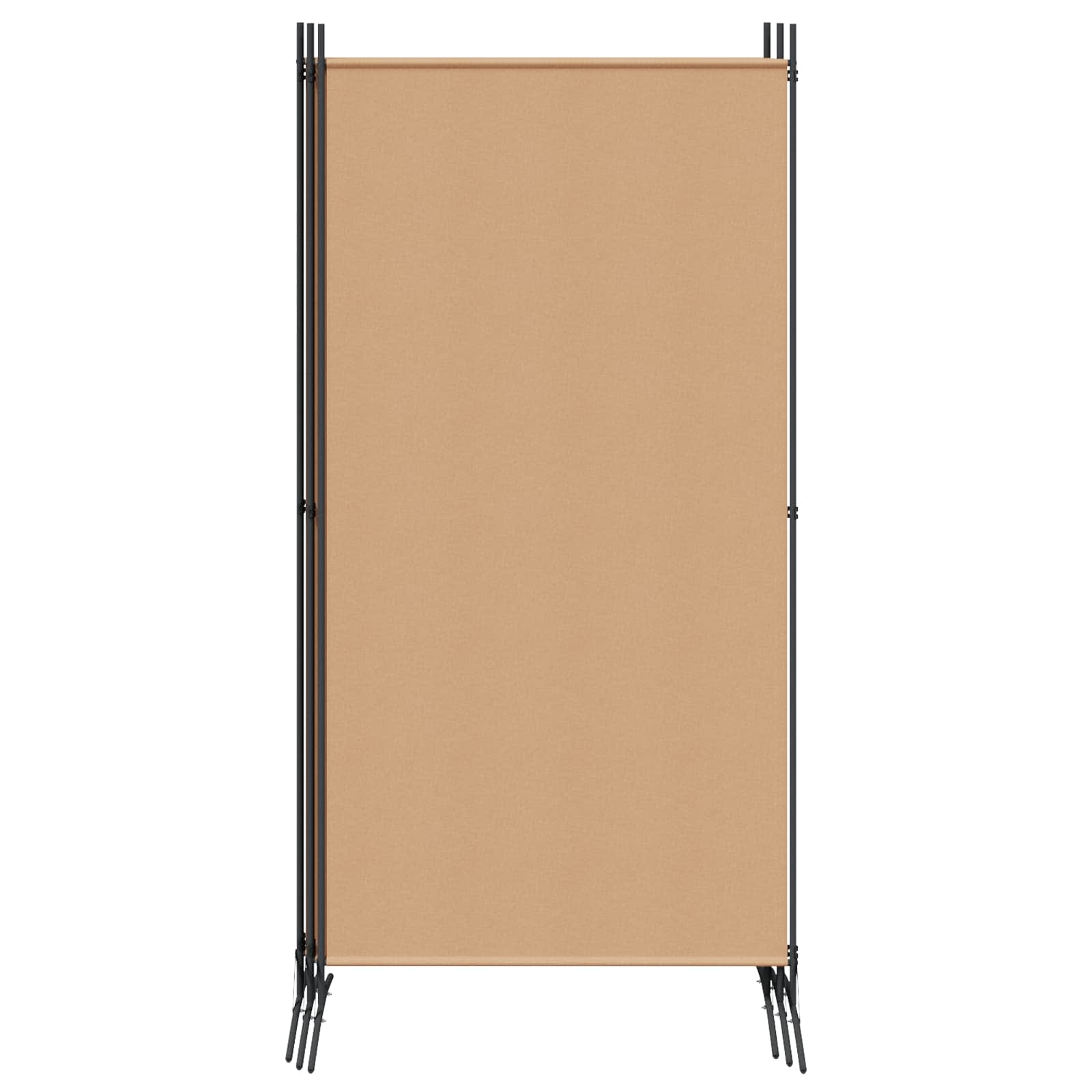 vidaXL 5-panelowy parawan Beżowy 433 x 180 cm tkanina