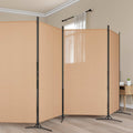 vidaXL Ekspresowy 6-panelowy parawan Beżowy 520 x 180 cm tkanina