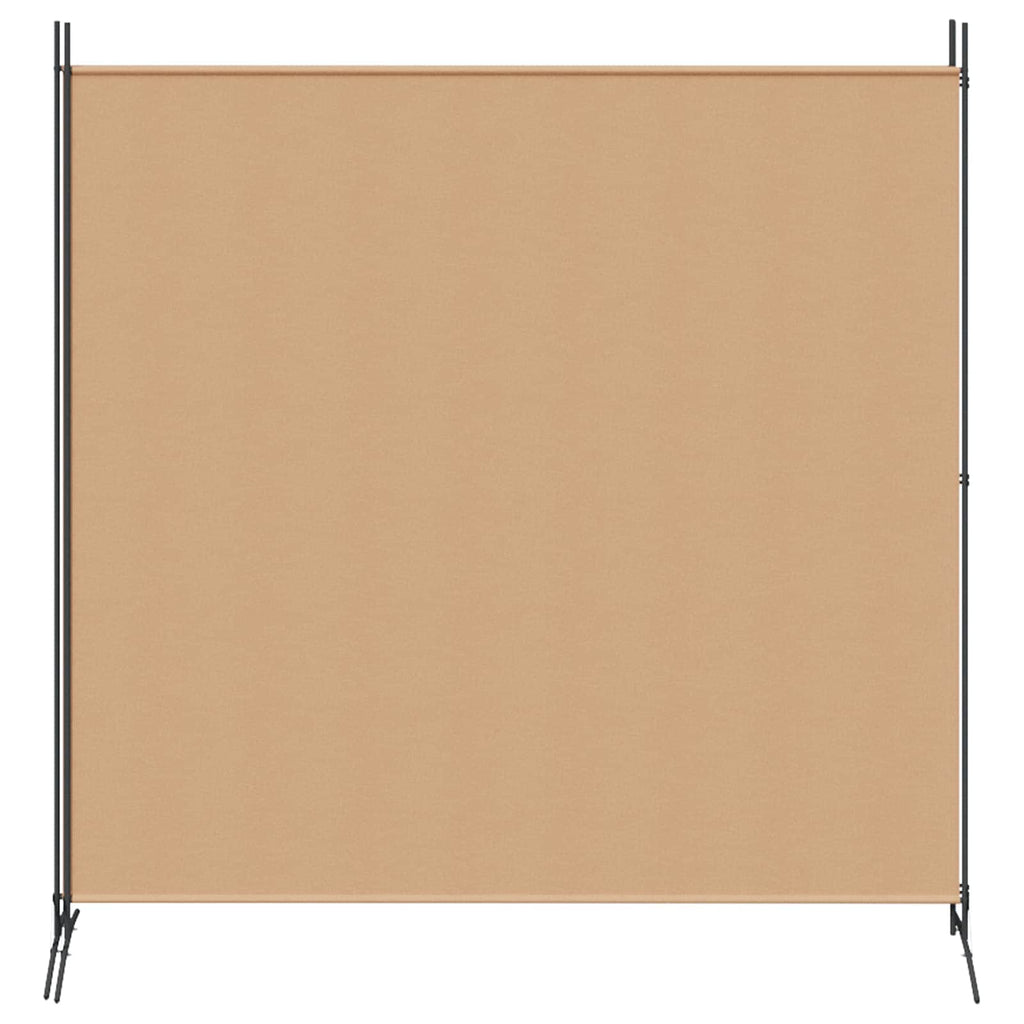 vidaXL Parawan 2-panelowy Beżowy 348 x 180 cm tkanina