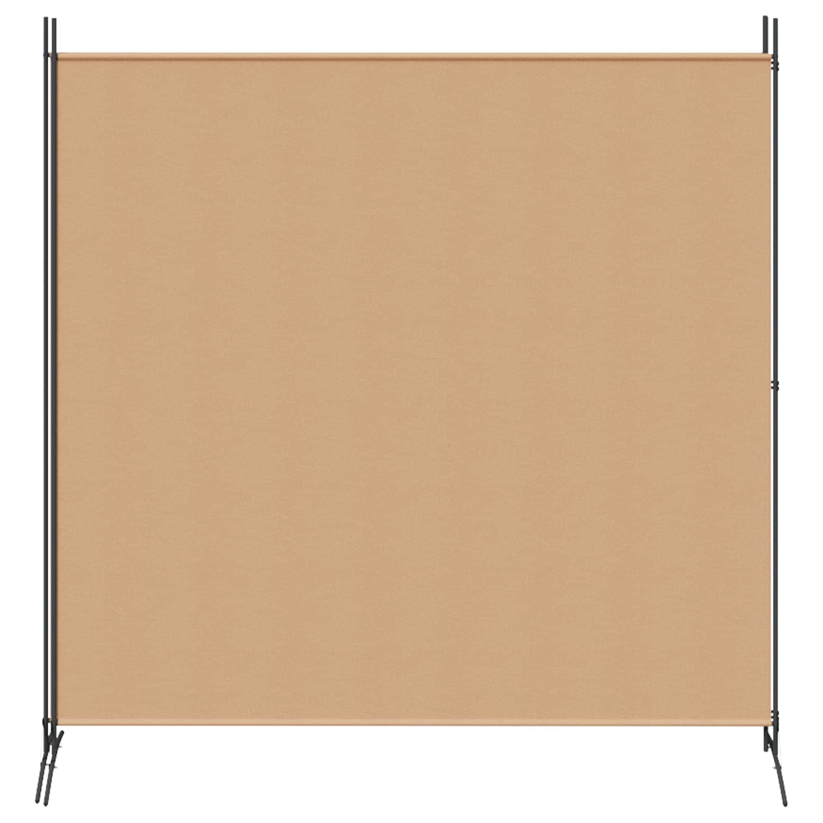 vidaXL Parawan 2-panelowy Beżowy 348 x 180 cm tkanina