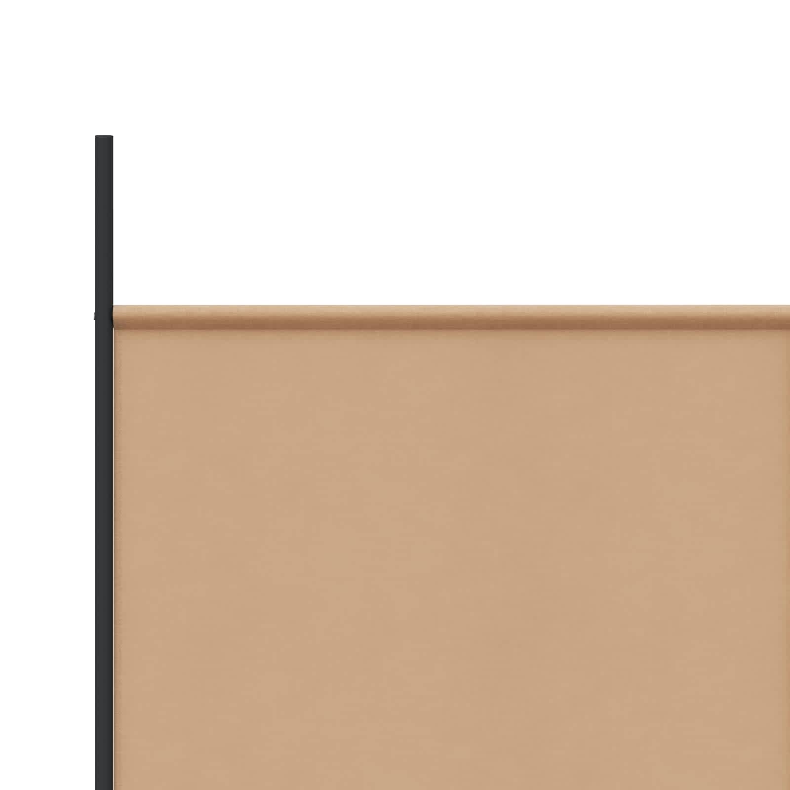 vidaXL 4-panelowy parawan Beżowy 525 x 180 cm tkanina