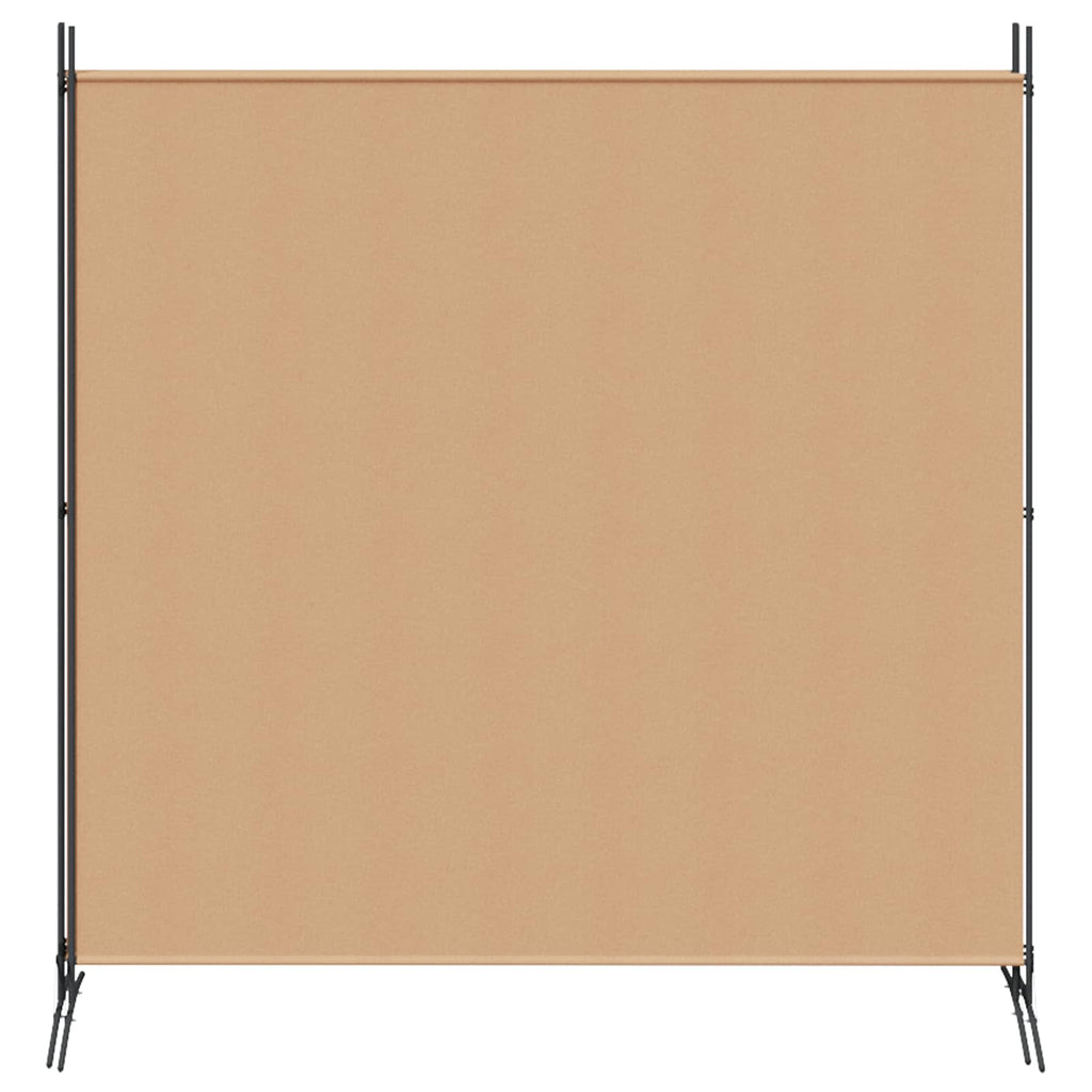 vidaXL 4-panelowy parawan Beżowy 525 x 180 cm tkanina