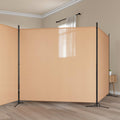 vidaXL 4-panelowy parawan Beżowy 698 x 180 cm tkanina