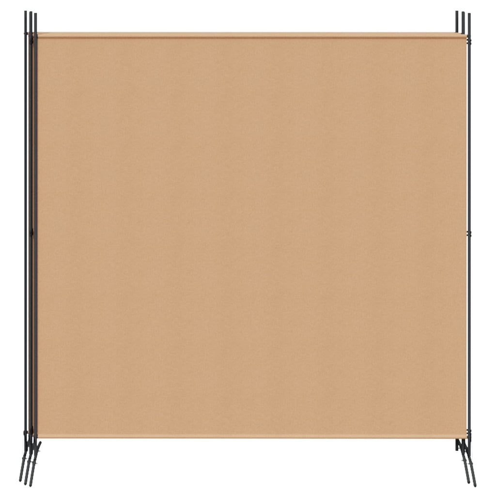 vidaXL 4-panelowy parawan Beżowy 698 x 180 cm tkanina