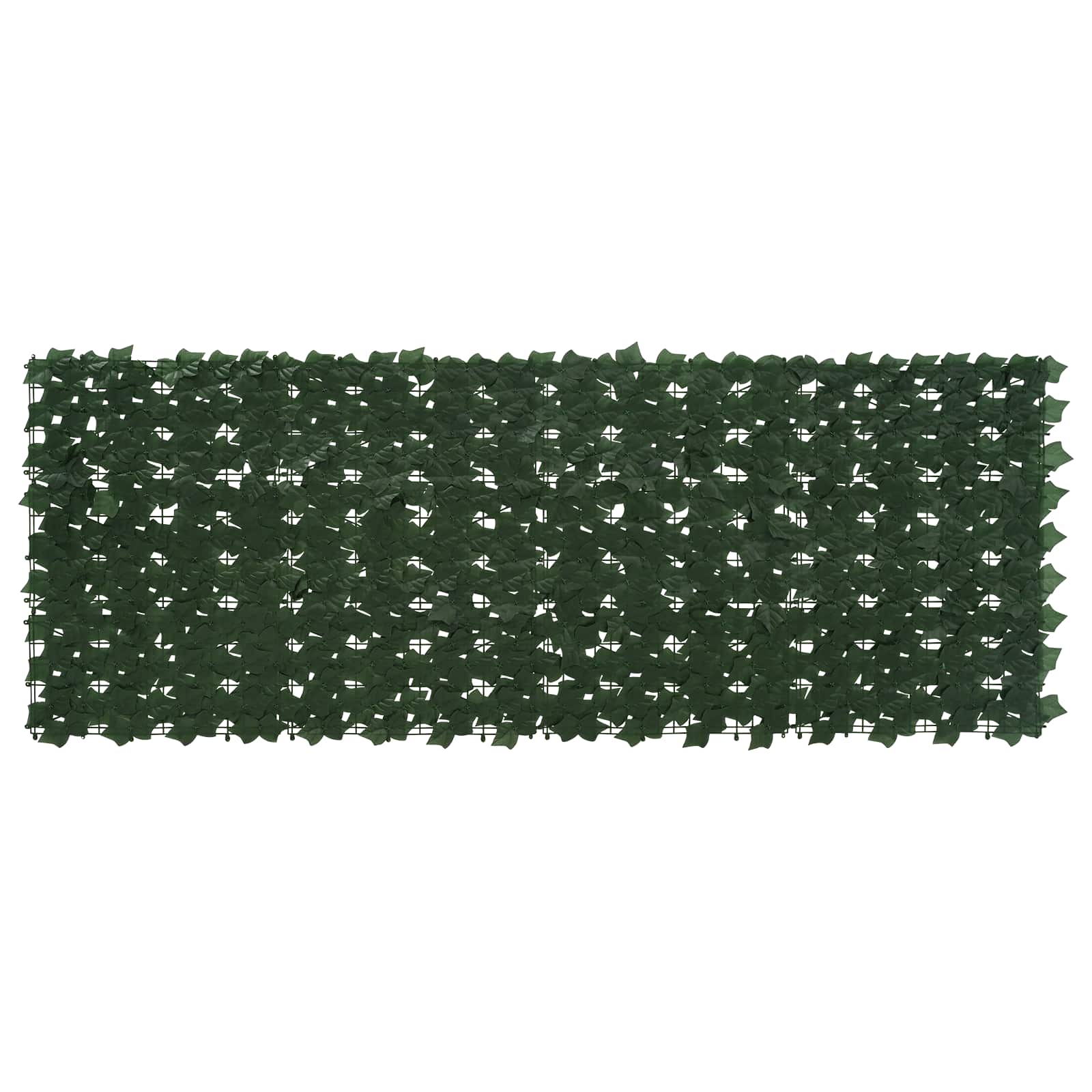 vidaXL Parawan balkonowy z liśćmi Ciemnozielony 200 x 75 cm