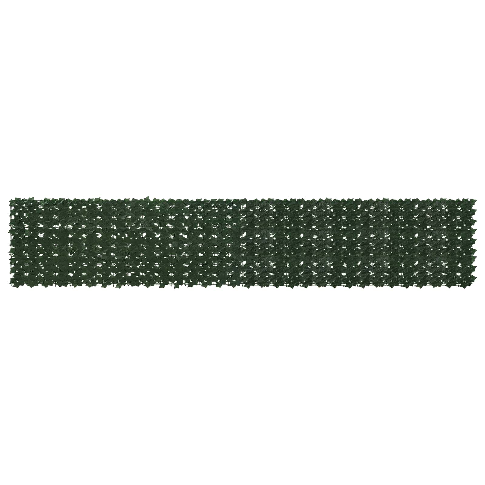 vidaXL Parawan balkonowy z liśćmi Ciemnozielony 400 x 75 cm