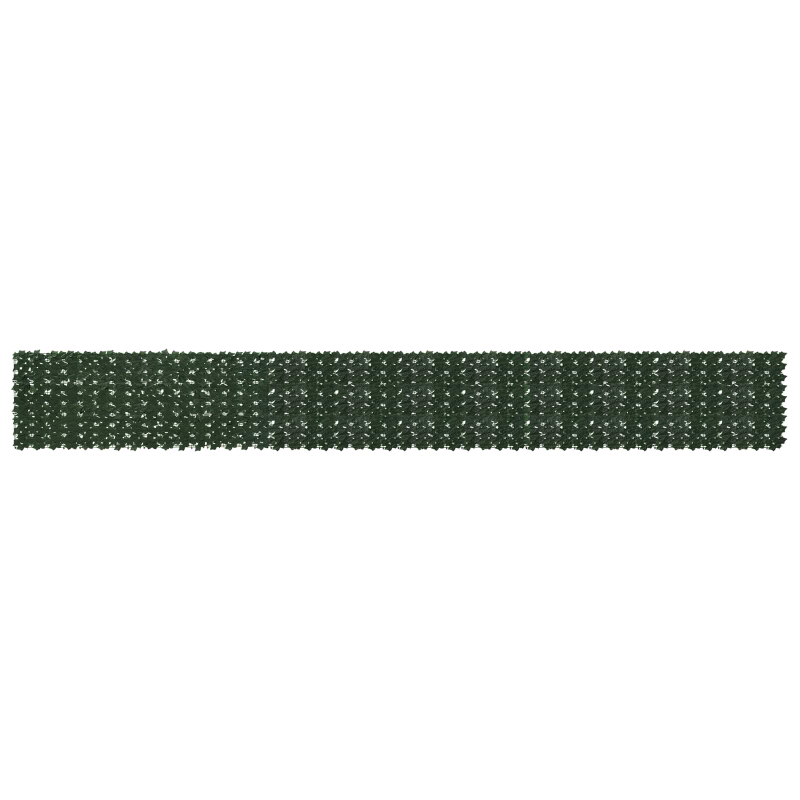 vidaXL Parawan balkonowy z liśćmi Ciemnozielony 600 x 75 cm