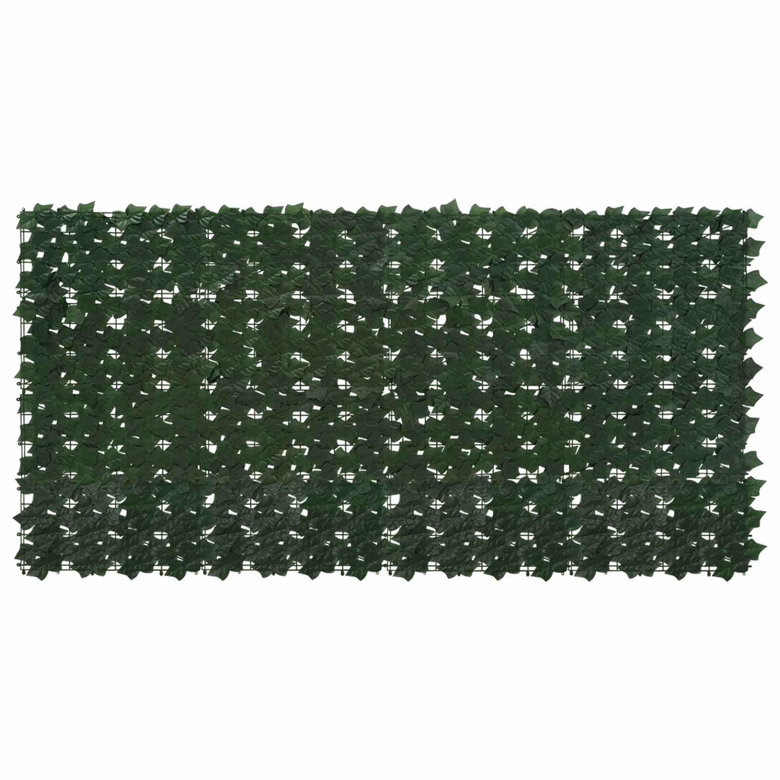 vidaXL Parawan balkonowy z liśćmi Ciemnozielony 200 x 100 cm