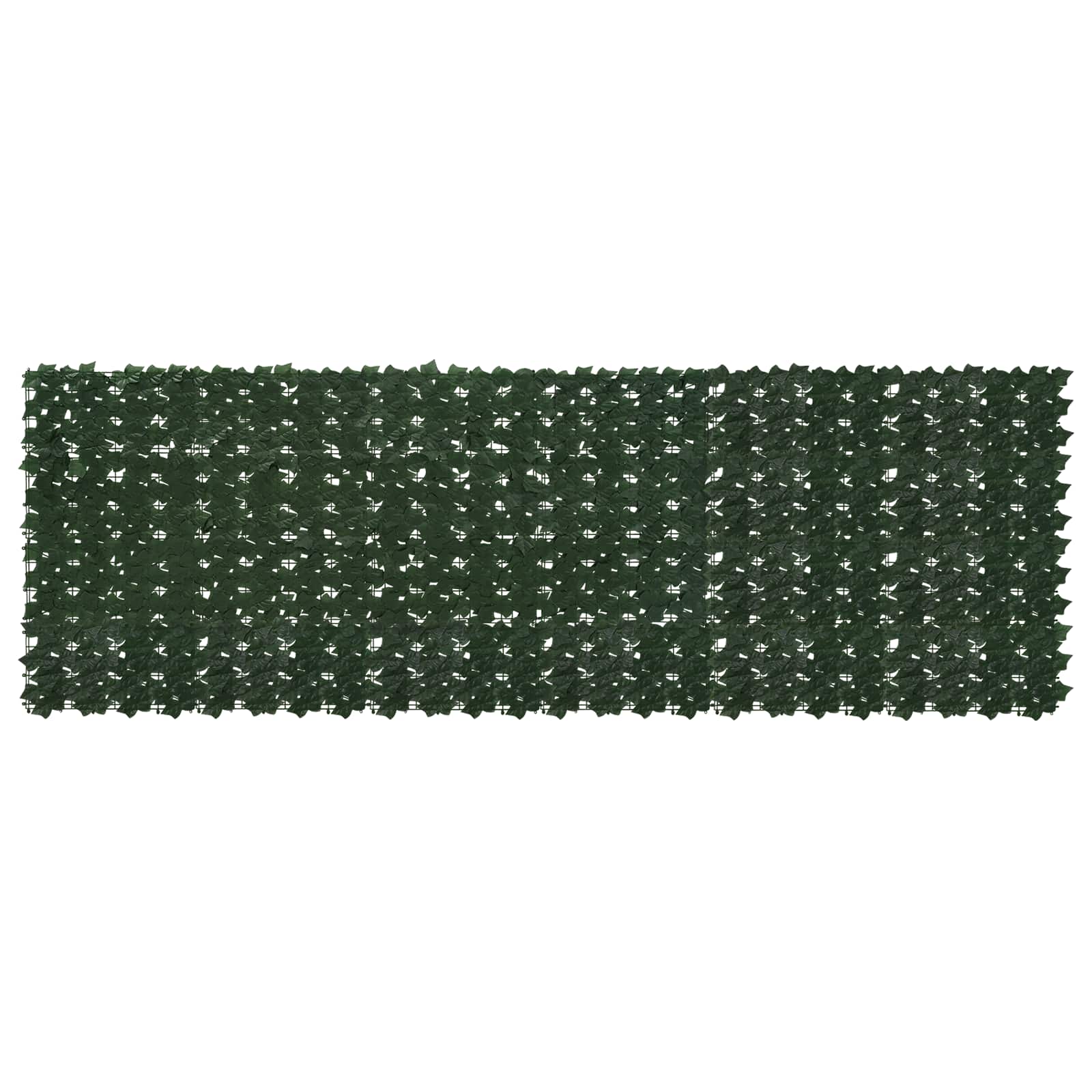 vidaXL Parawan balkonowy z liśćmi Ciemnozielony 300 x 100 cm