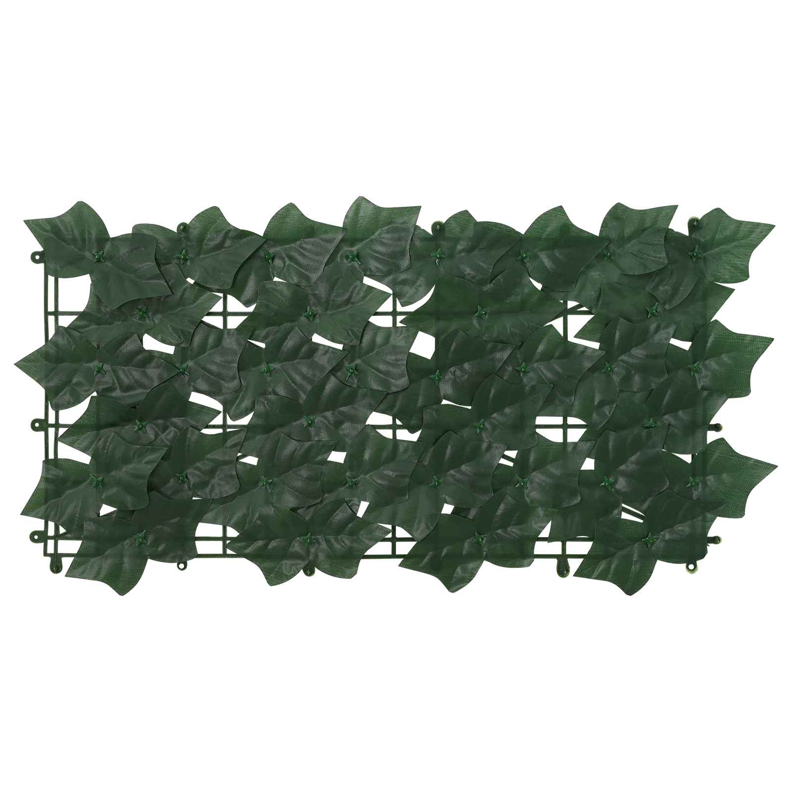 vidaXL Parawan balkonowy z liśćmi Ciemnozielony 300 x 100 cm