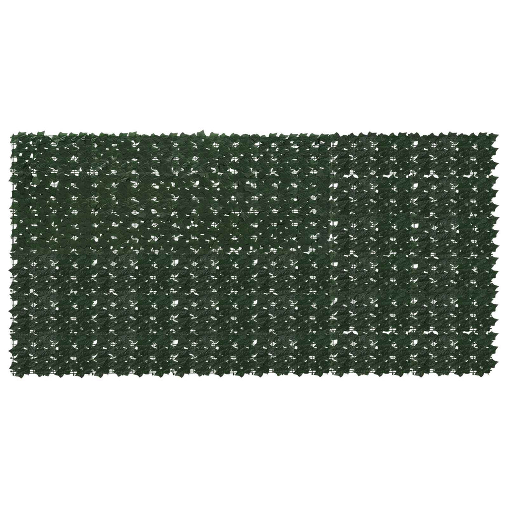 vidaXL Parawan balkonowy z liśćmi Ciemnozielony 300 x 150 cm
