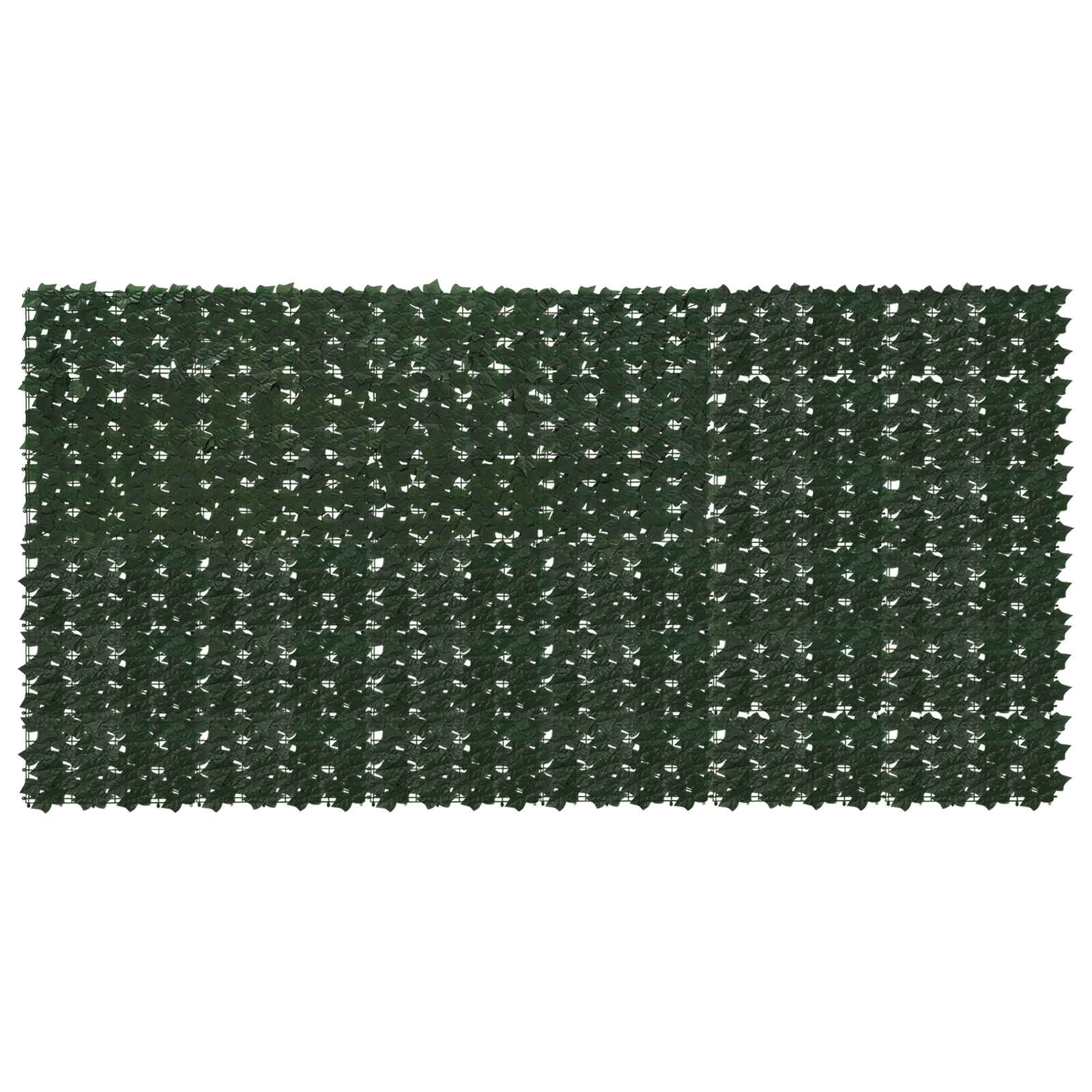 vidaXL Parawan balkonowy z liśćmi Ciemnozielony 300 x 150 cm
