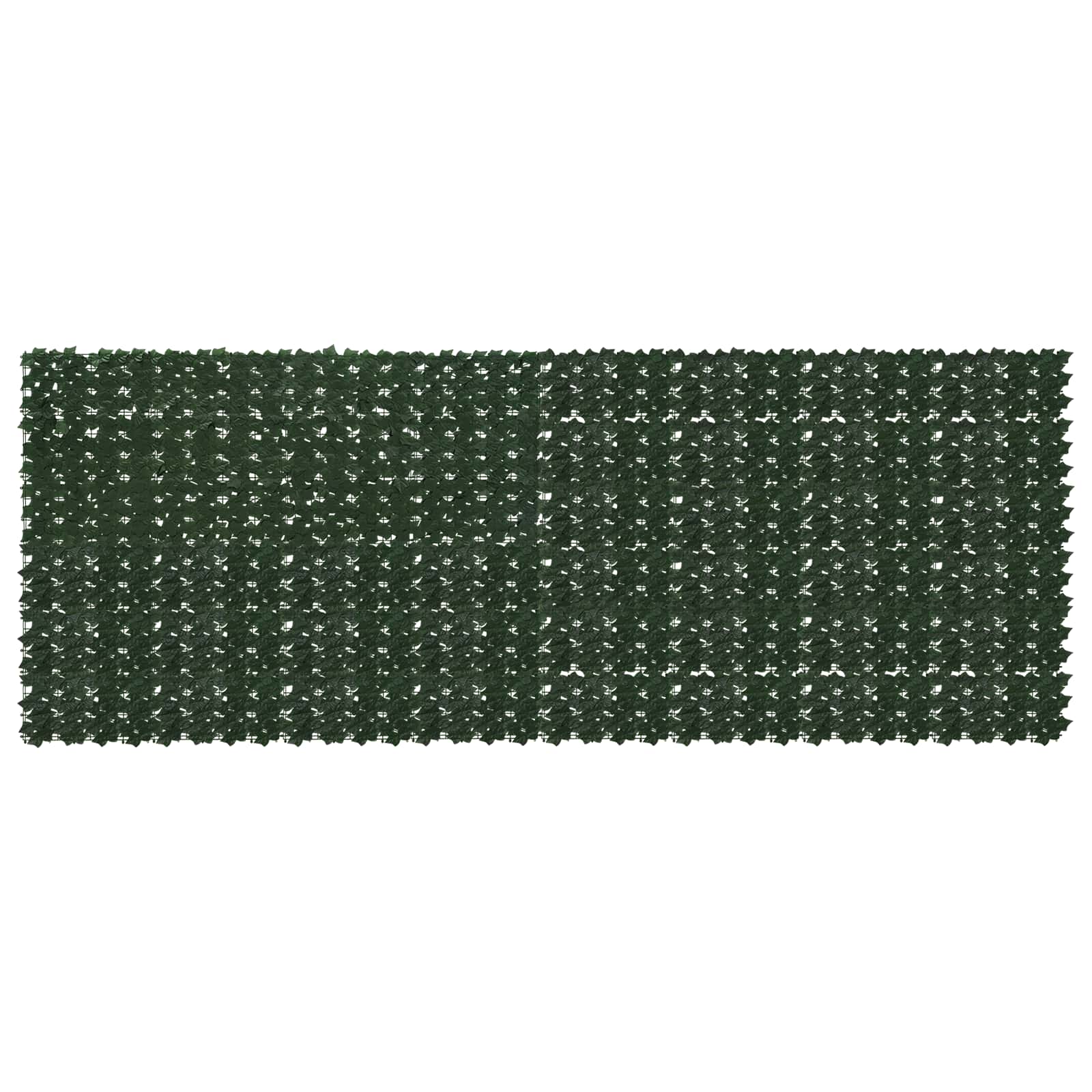 vidaXL Parawan balkonowy z liśćmi Ciemnozielony 400 x 150 cm