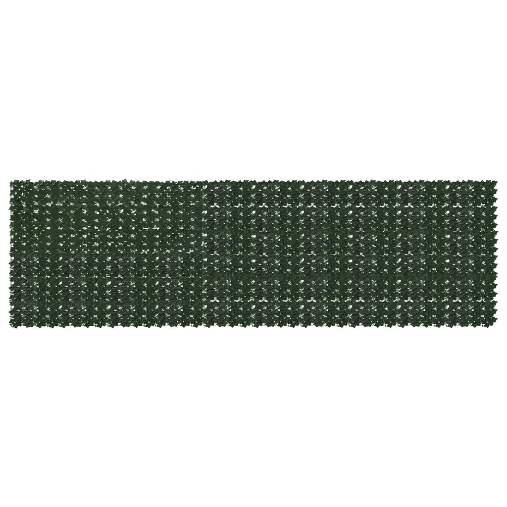 vidaXL Parawan balkonowy z liśćmi Ciemnozielony 500 x 150 cm