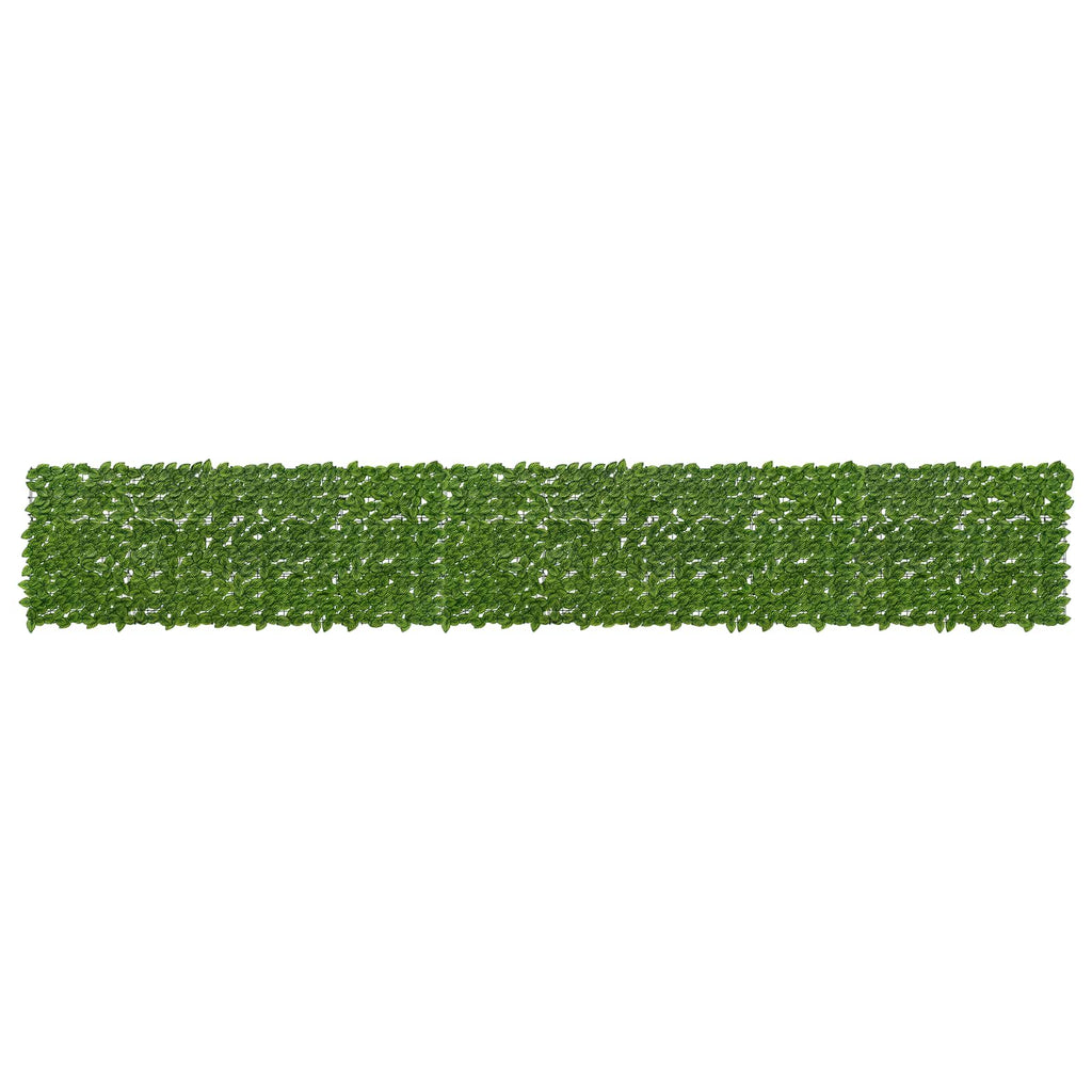 vidaXL Parawan balkonowy z liśćmi Zielony i Żółty 500 x 75 cm