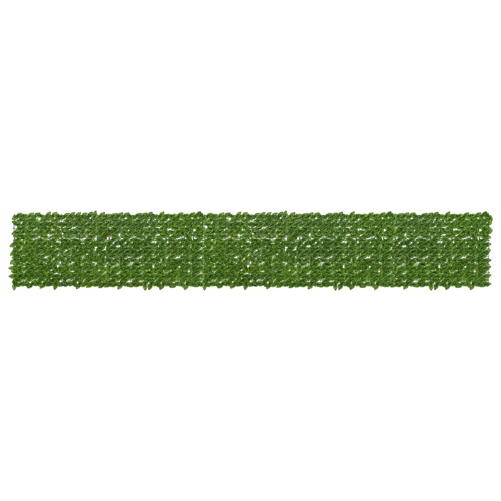 vidaXL Parawan balkonowy z liśćmi Zielony i Żółty 500 x 75 cm