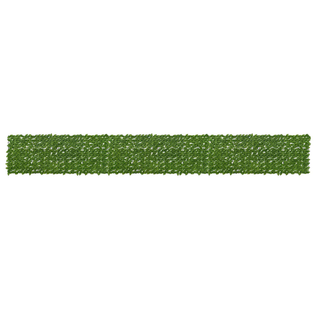 vidaXL Parawan balkonowy z liśćmi Zielony i Żółty 600 x 75 cm