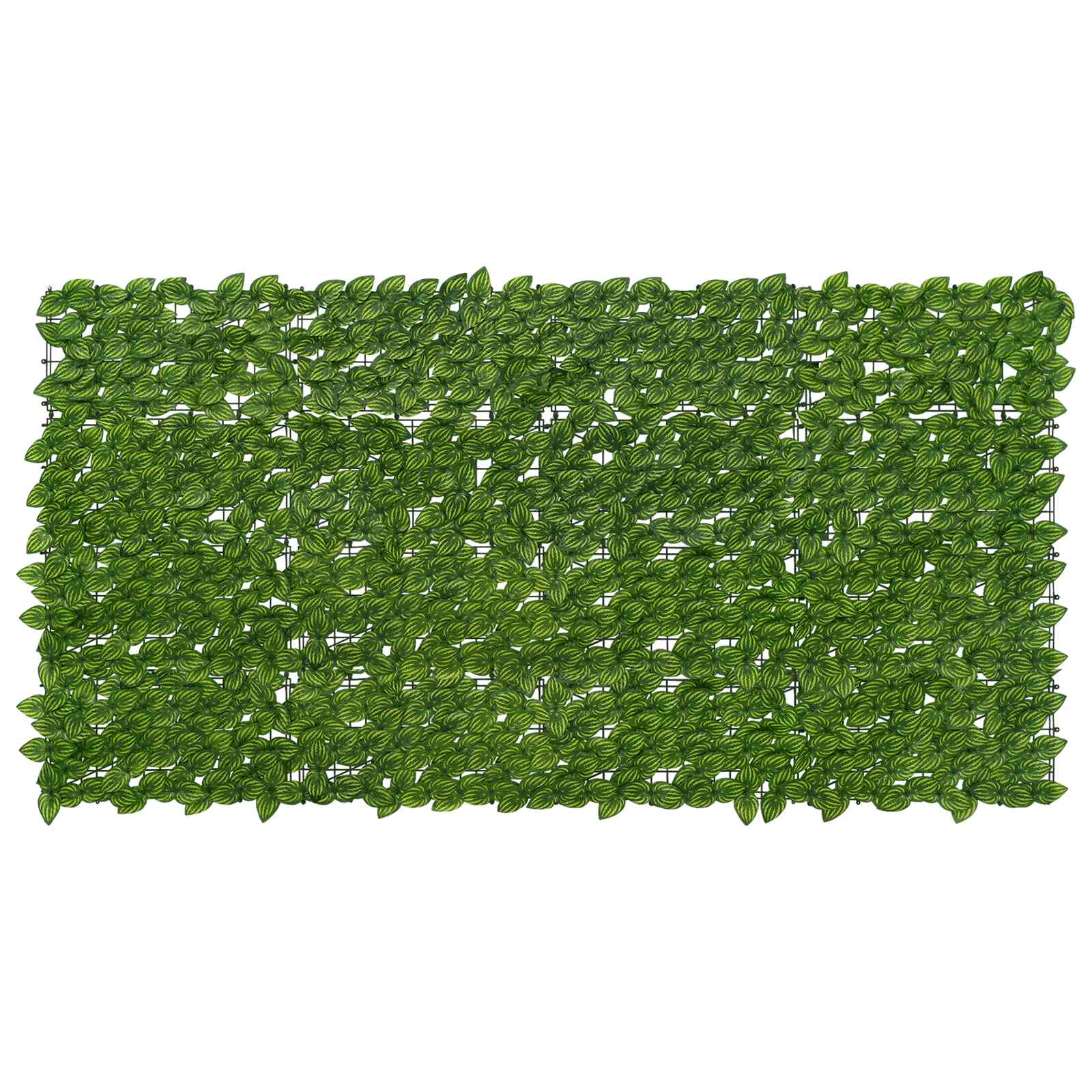 vidaXL Parawan balkonowy z liśćmi Zielony i Żółty 200 x 100 cm