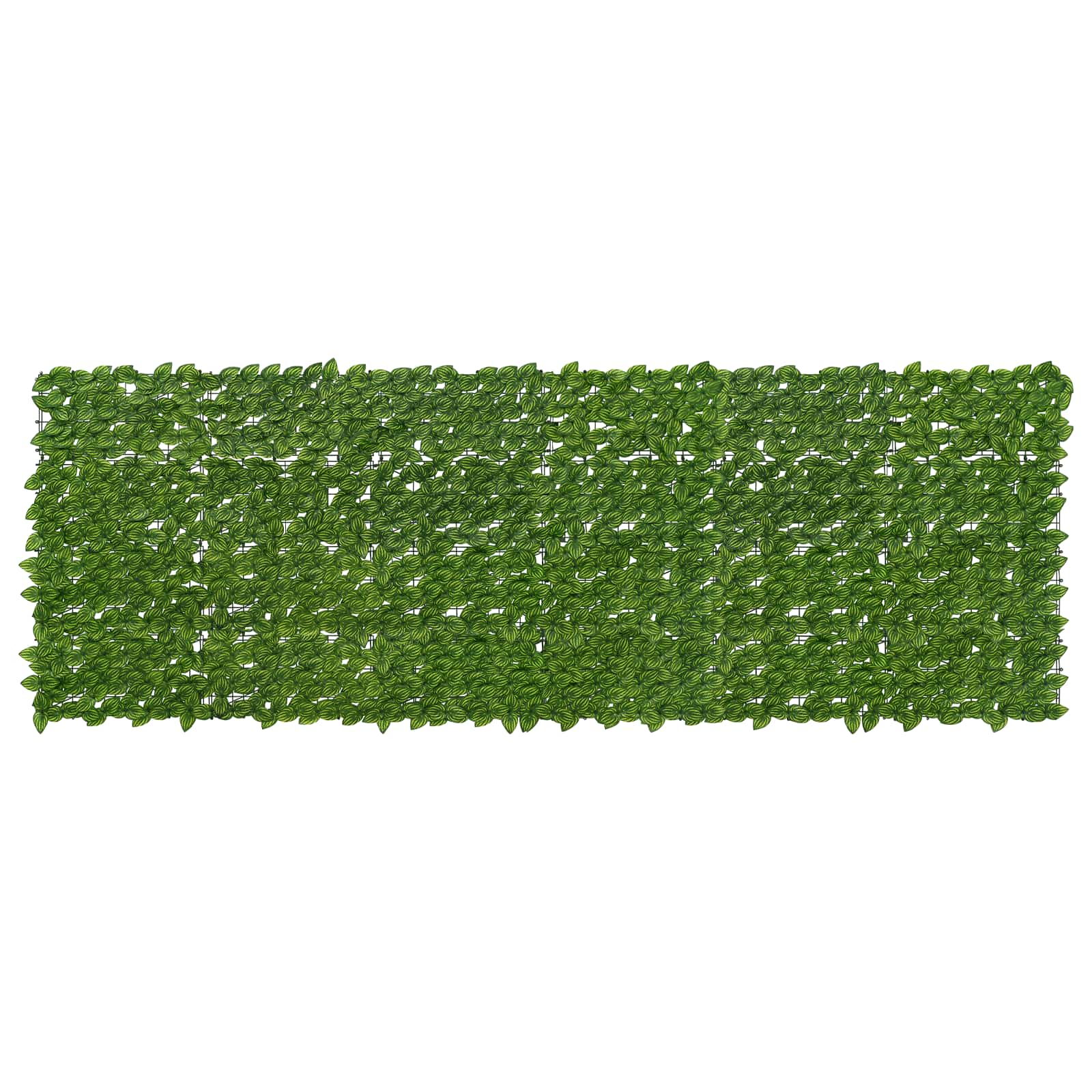 vidaXL Parawan balkonowy z liśćmi Zielony i Żółty 300 x 100 cm