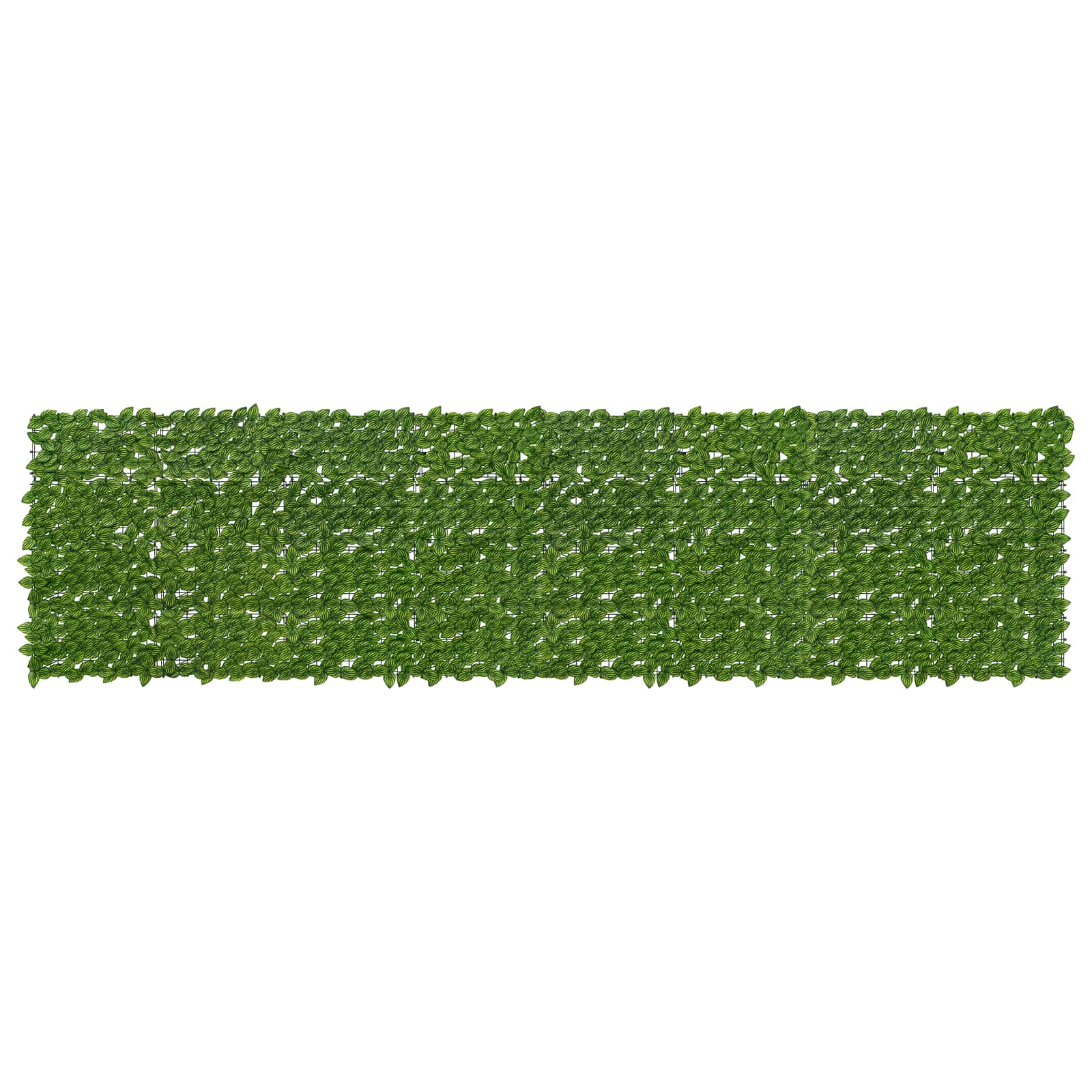vidaXL Parawan balkonowy z liśćmi Zielony i Żółty 400 x 100 cm