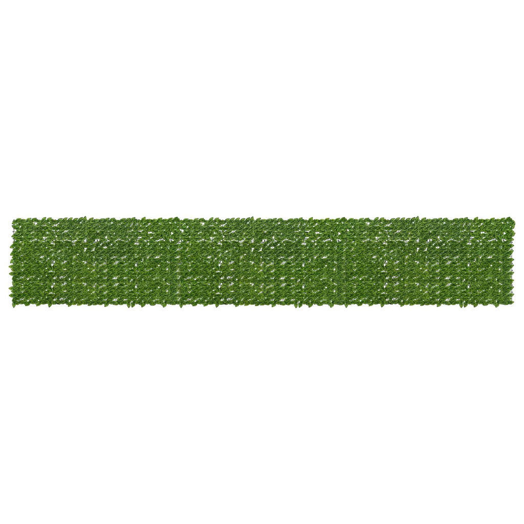 vidaXL Parawan balkonowy z liśćmi Zielony i Żółty 600 x 100 cm