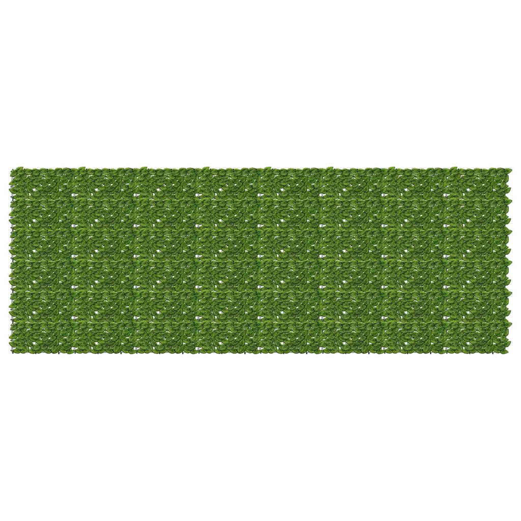 vidaXL Parawan balkonowy z liśćmi Zielony i Żółty 400 x 150 cm